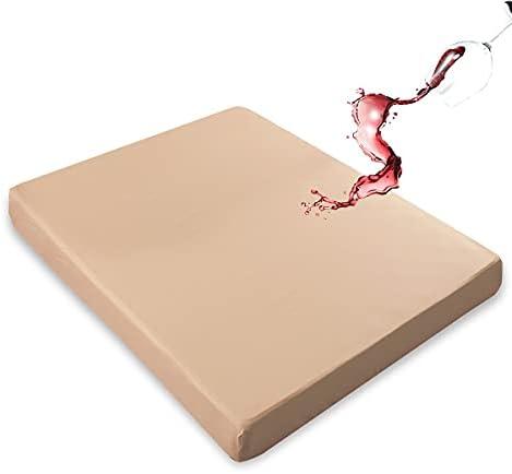Mecerock Mattress Protector, Breathable and Soft Waterproof Mattress Protector, Mattress Cover, Camel Twin Mattress Cover
