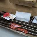 TONIAL Black Double Curtain Rods for Windows, 72-150 Inch, Simple Finials