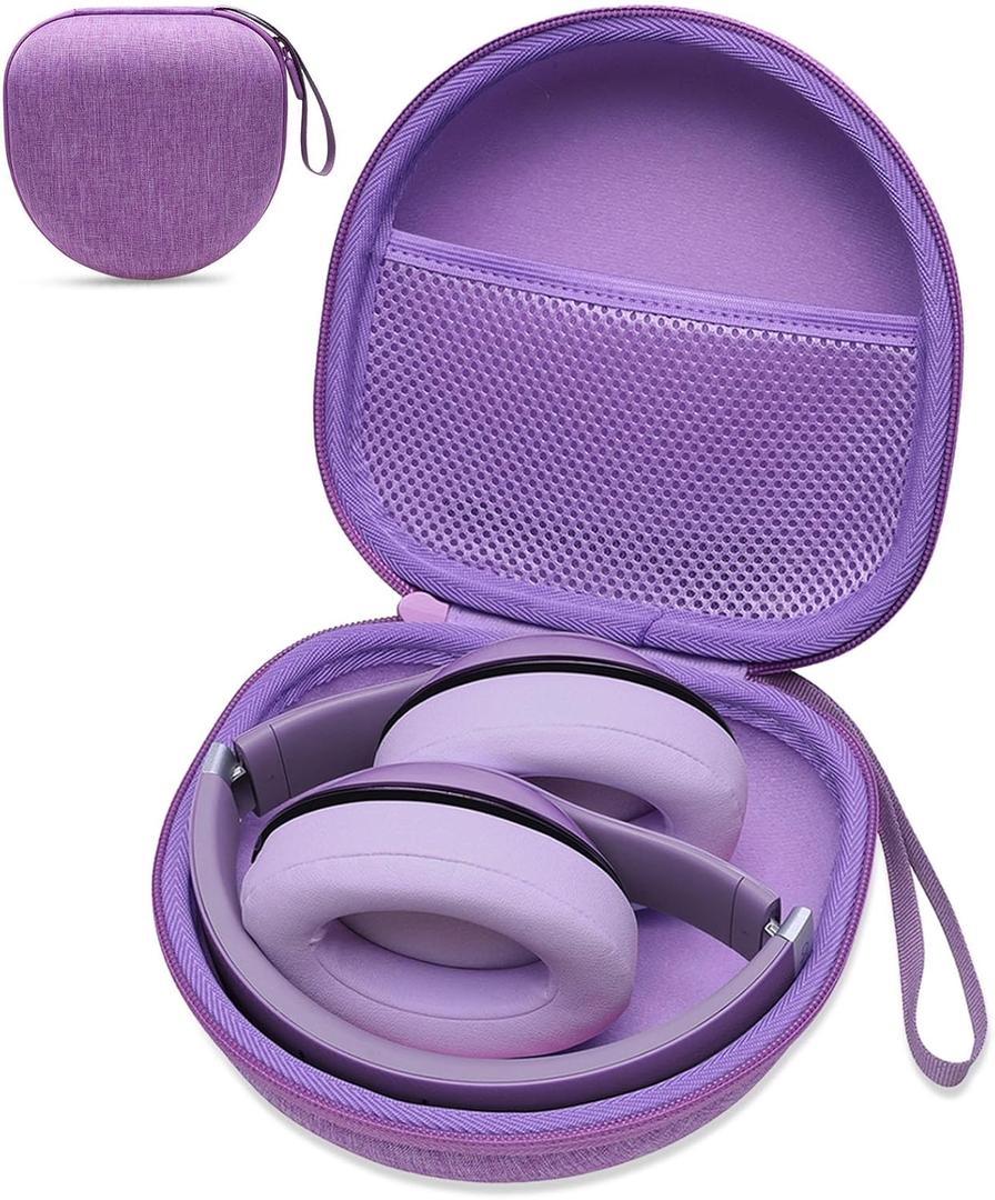 Headphone Case Compatible with JBL Tune 520BT 510BT 720BT 770NC/BERIBES/TOZO/KVIDIO/Beats/Soundcore Anker Noise Cancelling Over-Ear Headphones, Purple