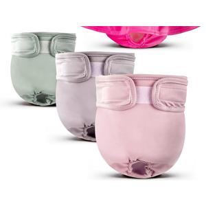XPCARE 3 Pack Washable Female Dog Diapers - Reusable, Highly Absorbent, Leak-Proof Puppy Diapers for Female Dog (XS)