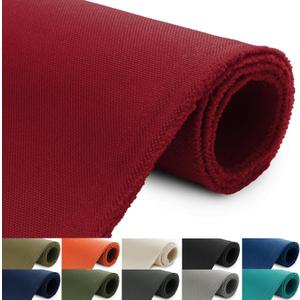 Thickened Waterproof Canvas Fabric by The Yard 1200D 58" W Outdoor Upholstery Material Heavy Duty Cordura Fabric Water Resistant Sewing Material for Chair Patio Cushion Purse Bag 5 Yard Red