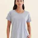 Jada organic cotton knit tee grey marl s