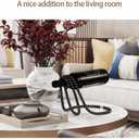 Elegant and Stylish Pearl Necklace Rack, Modern Decorative Glass Holder,Single Bottle Holder for Stylish Glass Display (Black)