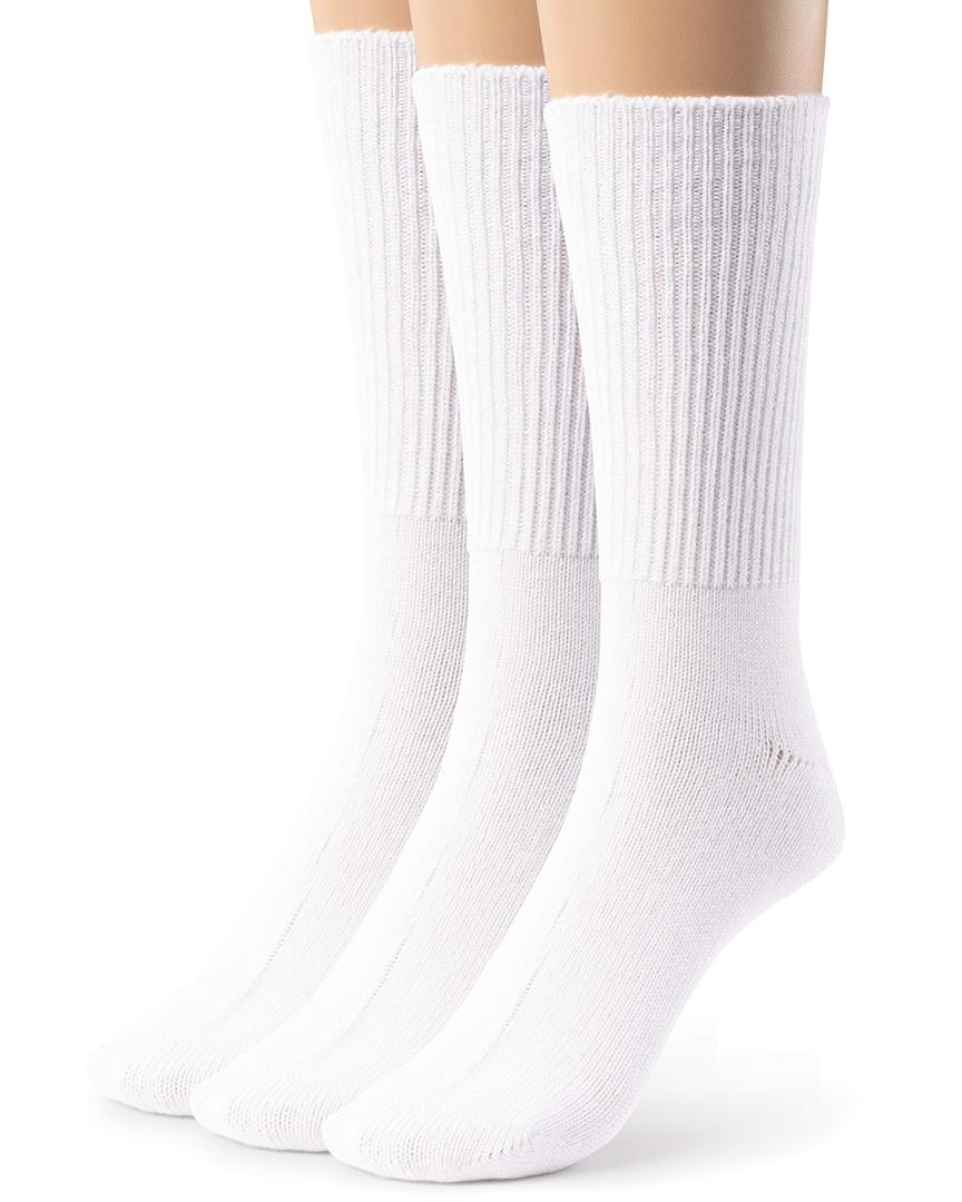 Soft Crew Socks For Men, Bamboo Viscose non binding socks, Medium