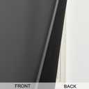 RYB HOME 100% Blackout French Door Curtain - Door Window Curtains Room Darkening No Coating Thermal Insulated Privacy Protection Adhesive Cover for Glass Window, W 26 x L 72, 1 Panel, Grey