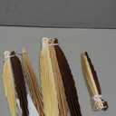 SUNBEAUTY Boho Paper Fans Party Decorations Paper Leaves for Decoration Natural Party Decorations Paper Fans Classroom Decoration Paper Fans Backdrop Decor Brown Birthday Decorations,Set of 9