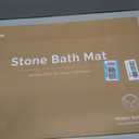 Fast Drying Stone Bath Mats for Bathroom, Non-Slip Diatomaceous Earth Bath Mat, Super Absorbent Bath Mat Stone (23.6''15.4" White Arcana), 1'3" x 1'11"