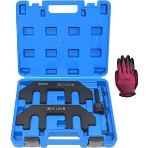 Camshaft Holding Tool Kit with Tension Tool, Timing Alignment Holder Tool for Ford 3.5L & 3.7L 4V Engines, 3.5 EcoBoost, Replace 303-1248 303-1530 RT11, with Portable Case and Gloves