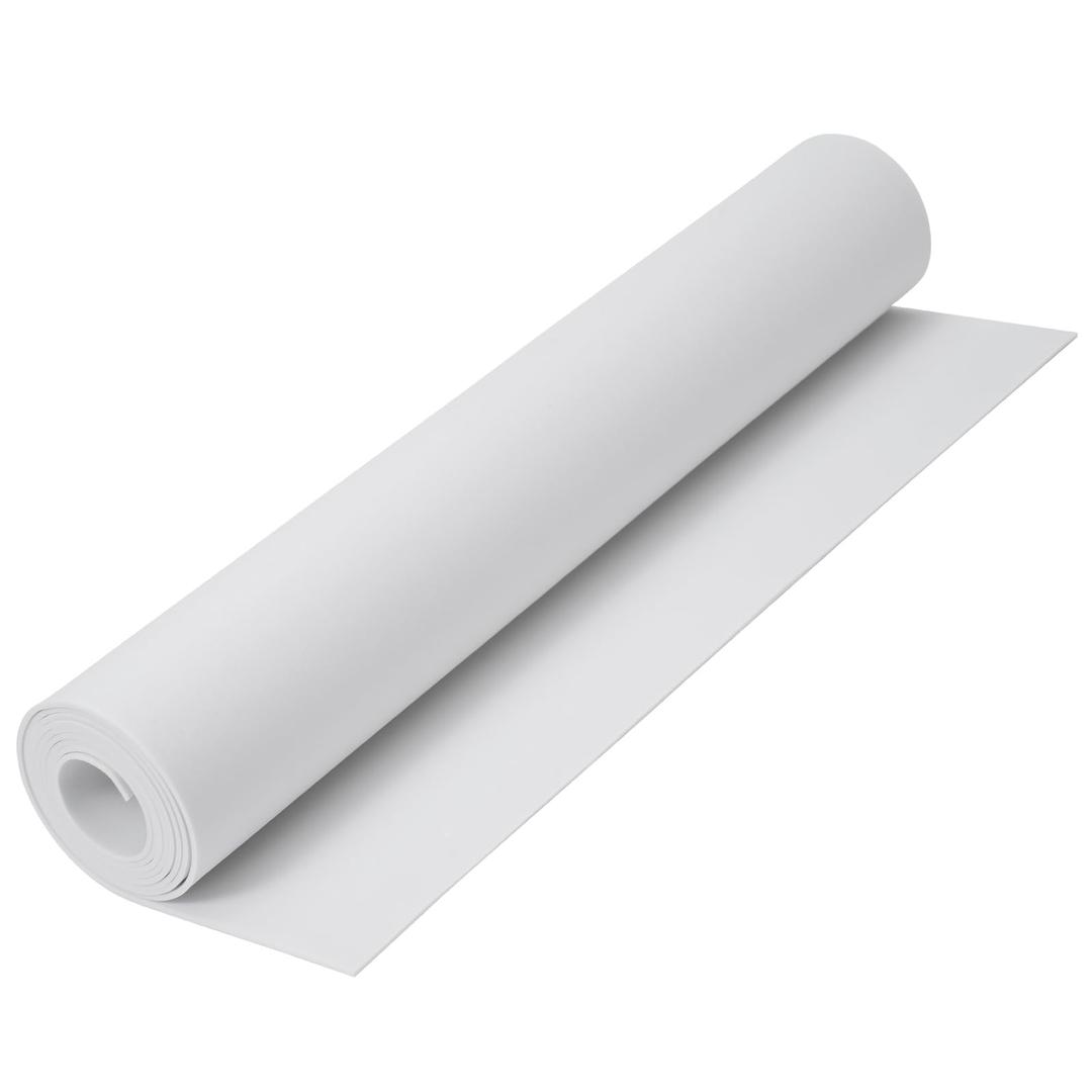 AMZQNART EVA Foam 2mm, Cosplay Foam Roll 16 x 59in（6.5sqft）White, Suitable for Large Foam Cosplay Modeling, DIY Projects, Crafts, Ultra High Density 90 kg/m3.