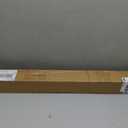 UNISHADES no Drill Cordless Roman Shades for Windows, 37" W 64" H - 100% Blackout - Linen - Mist White