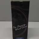 Car Steering Wheel Cover, Anti-Slip, Safety, Soft, Breathable, Heavy Duty, Thick, Full Surround, Sports Style (Black with Red line)