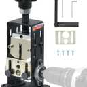 CREWORKS Manual Wire Stripper Machine, 0.06-1 inch Wire Stripper for Drill, Copper Wire Stripping Machine for Scrap Wire with 2 Feed Hole Plates, Cable Stripper Tool for Leftover Cable Recycling