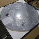 VooBang Large Gold Round Bathroom Mirror, 48 inch Circle Wall Mounted Hanging Mirror with Simple Modern Circular Metal Frame for Hallway, Entryway, Living Room, Gold Frame