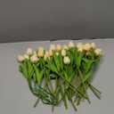 40Pcs White 13.8Inch Artificial Tulips Flowers for Decoration,Wedding Home Decoration