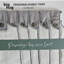 Glory Haus Big Hug Custom Blanket - 35" x 50" Personalized Blanket with 11 Writeable Tags, Inspirational Gifts for Women and Men, 100% Cotton Get Well Gifts (Blanket Tags, 3" x 6")