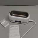 Ultrasonic Jewelry Cleaner, 48KHz Ultrasonic Cleaner Machine for Jewelry, Eyeglasses, Rings, Watch Strap, Dentures-Dual Cleaning Modes, 304 Stainless Steel Tank (White)