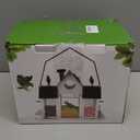 Solar Bird Feeders House for Outside Hanging, Metal Wild Bird Feeder for Outdoors, Large Cardinal Bird Feeder Birdhouses Green