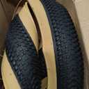 MAKELEN 2 Tires and 2 Tubes Mountain Bike Tire 26 Inch Strong Grip Compatible Replacement Bicycle Tire for MTB Mountain Bicycle City Bike Brown Side Wall