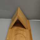 Small Book Shelf - Triangle Book Holder, Wood Mini Bookshelf for Reading Nook, Perfect Desk Decor & Gifts for Book Lovers, Ideal for Bedroom Nightstand, Office Desk, Library Table