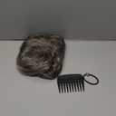 REECHO Hair Topper, Short Wiglet Hair Topper for Women with Thinning Large Coverage Synthetic Top Crown Hairpiece for Women - Grey