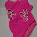 Blooming Jelly Women One Piece Swimsuit Slimming Color Block Bathing Suit Sexy Cutout Sunflower Swimwear