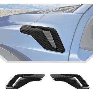 JeCar Carbon Fiber Fender Side Air Vent Decor Cover Trim For Ford Raptor F150 2021+