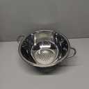 Vinod Stainless Steel Colander | 9.5 inches in Diameter | Dishwasher Friendly Strainer | Perforated Base | Suitable For Straining Fruits, Vegetables, Noodles, Pasta, Spaghetti | Steel Handles