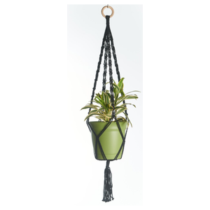 Woven Plant Hanger 40IN Black