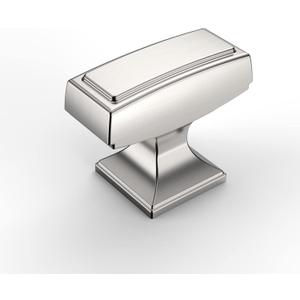 Amerdeco 10 Pack Brushed Satin Nickel Cabinet Knobs 1.4 Inch(35mm) Single Hole Cabinet Handles Dresser Knobs Drawer Knobs and Pulls for Bathroom Cabinets ZH0010