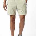 Men's Hiking Cargo Shorts Lightweight Quick Dry Athletic Shorts with Multi Pocket for Workout Golf Camping Casual (S)