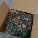 Jexine 8 Pieces Mini Christmas Wreaths for Kitchen Cabinet Small Christmas Candle Rings Wreaths Pillars Candle Rings Table Centerpieces Hanging Garlands for Front Door Window Decor (No Red Ribbon)