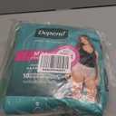 Depend Fresh Protection Adult Diapers, Incontinence & Postpartum Bladder Leak Underwear for Women, Disposable, Maximum, Medium, Blush, 18 Count