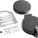 AA Products Universal Conduit Carrier Kit Fit 6" PVC Pipe, No Drilling Required, Black