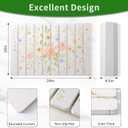 Foldable Stone Bath Mat,Super Absorbent Diatomaceous Earth Shower Mats, 24" x 16" Non-Slip Quick Drying Mats for Bathroom Floor, Easy to Store Bathroom Rugs, Easy to Clean, Elegant & Modern Design (Pink Flowers)