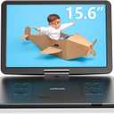 ieGeek 17.5" Portable DVD Player with 15.6" Swivel HD Large Screen, 6 Hrs 5000mAH Rechargeable Battery, High Volume Speaker, Support USB/SD Card/Sync TV, Car Charger, Remote Control,No Region Restrict