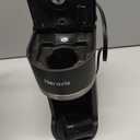 Mini Single Serve Coffee Maker for K Cup and Ground Coffee, Fast Brew One Cup Coffee Machine with Descaling Reminder and Water Window, 6 to 12 oz. Brew Sizes, Black (9.45 Inches)