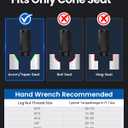 GAsupply 1/2x20 Black Lug Nuts 20pcs - 1/2-20 Long Closed End Bulge Acorn Lug Nuts Cone Seat - 1.9" 48mm Tall 3/4" 19mm Hex
