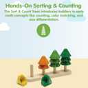 PlanToys Sort & Count Trees (5403) (Natur)