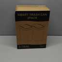 2 Pack 2.7 Gal Bathroom Trash Can with Lid, Automatic Trash Can Small Smart Garbage Can Touchless, Slim Motion Sensor Waterproof Plastic Trash Bins for Bedroom Office Kitchen Toilet (White)