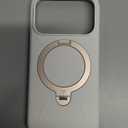 TORRAS Q3 Silicone 360 Spin for iPhone 17 Pro Case with Stand, Fit for MagSafe, Magnetic Ring Kickstand with Camera Control, Liquid Silicone Rubber Soft Phone Case for iPhone 17 Pro 6.3'', Light Ivory