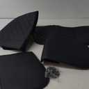 Elantrip 1PCs Front Car Seat Covers Leather Water Proof Seat Protector Universal fit for Most Cars SUVs and Trucks Black