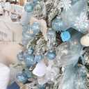 Sea Team Shatterproof Clear Plastic Christmas Ball Ornaments Decorative Xmas Balls Baubles Set with Stuffed Delicate Decorations (60mm/2.36 inch 30-Pack, Babyblue)