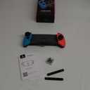 NexiGo Hall Effect Gripcon (No Drift, No Deadzone) with Hall Sensing Joystick for Nintendo Switch/Switch OLED, Ergonomic Handheld Mode, 6-Axis Gyro, Mapping Function, Classic (BLU-RED)