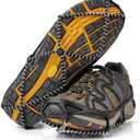 Yaktrax Walk Traction Cleats - 360-Degree Grip on Snow, Ice, & Multi-terrain Surfaces - Elastic Outer Band w/ Easy-On/Off Heel Tab & 1.2mm Zinc-coated Steel Coils - Abrasion & Rust Resistant - Unisex Medium (Shoe Size: W 10.5-12.5/M 9-11)