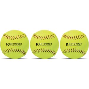 KRTOYUST Softball Ball,11" & 12" Official Size Softballs Great for Practice Training - Comply with Official Size and Weight Standard