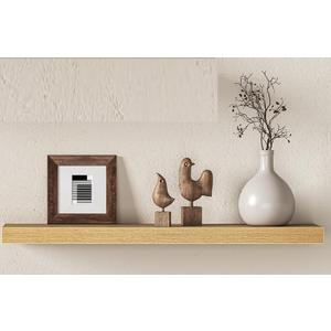 Fun Memories 30 Inch Floating Shelf for Wall, 12" Deep Large Wall Mounted Wood Shelf with Invisible Bracket, Rustic Oak Floating Shelf for Bathroom Over Toilet Kitchen Living Room, Set of 1