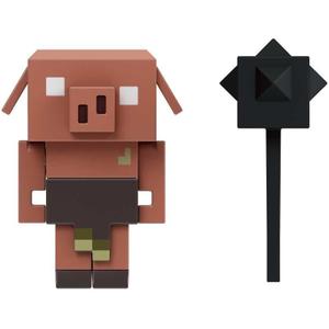 Mattel Minecraft Legends 3.25-inch Action Figures with Attack Action and Accessory, Collectible Toys (Piglin Runt)
