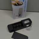 Smart Wall-Mounted Toothbrush Holder for Bathroom, Toothbrush Storage Organizer with 3 Slots, Toothbrush Holders with Toothpaste Dispenser for Drying Function (Rubber Paint - Black)