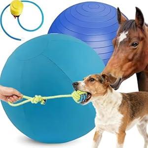 Tnoay 25'' Herding Ball for Dogs Horse with Cover | Herding Toys for Dog