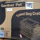 Collapsible Dog Crate for Large/Medium Dogs - 36" L Foldable Dog Cage No-Tool Assembly, Travel Dog Crate with 2 Wheels - Easy to Carry, Space-Saving, Indoor Outdoor Use, Cream, 36.4”L*22.84”W*25.8”H